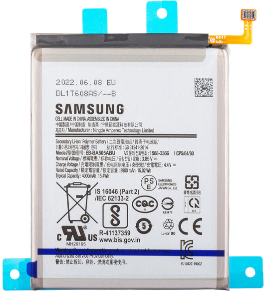 Baterija Samsung Galaxy A50s A507 / A30s A307 / A50 A505 / A30 A305, EB-BA505ABU, Servisni paket GH82-21183A