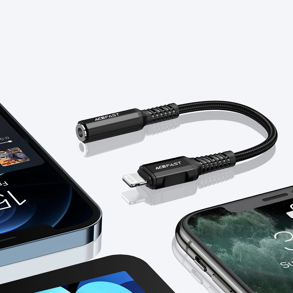 Audio Adapter Lightning - 3.5mm Acefast C1-05, Crni