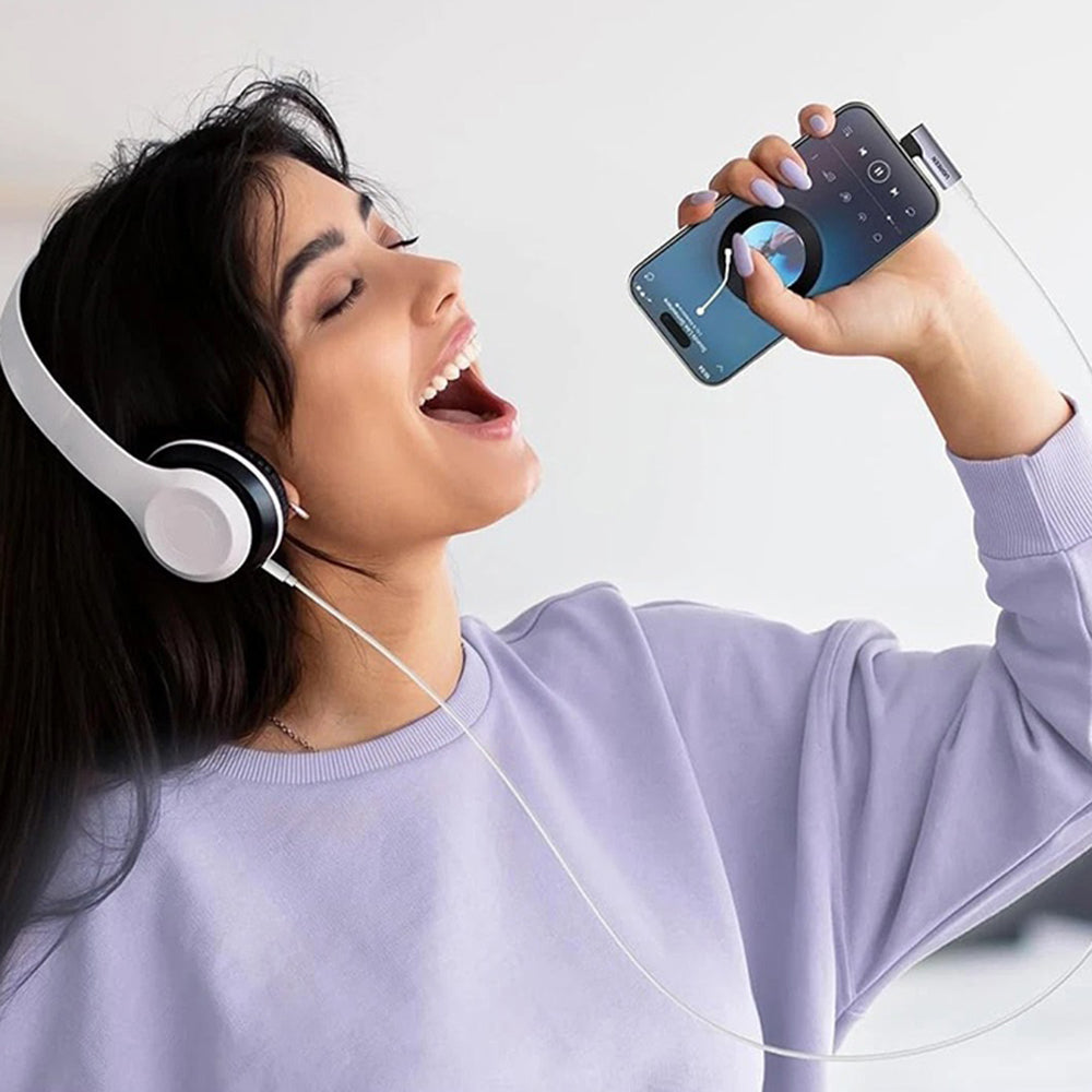 Audio Adapter USB-C - 3.5mm UGREEN CM460 (20194) Ugao, Sivi