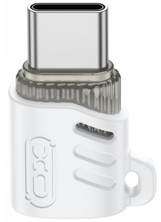 Adapter za podatke i punjenje microUSB - USB-C XO Design NB256G, Beli