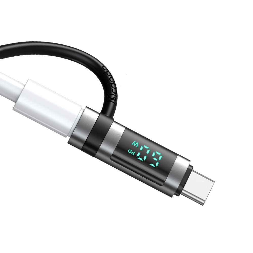 Adapter za podatke i punjenje Lightning - USB-C McDodo OT-0180 Pigeon Display, Crni