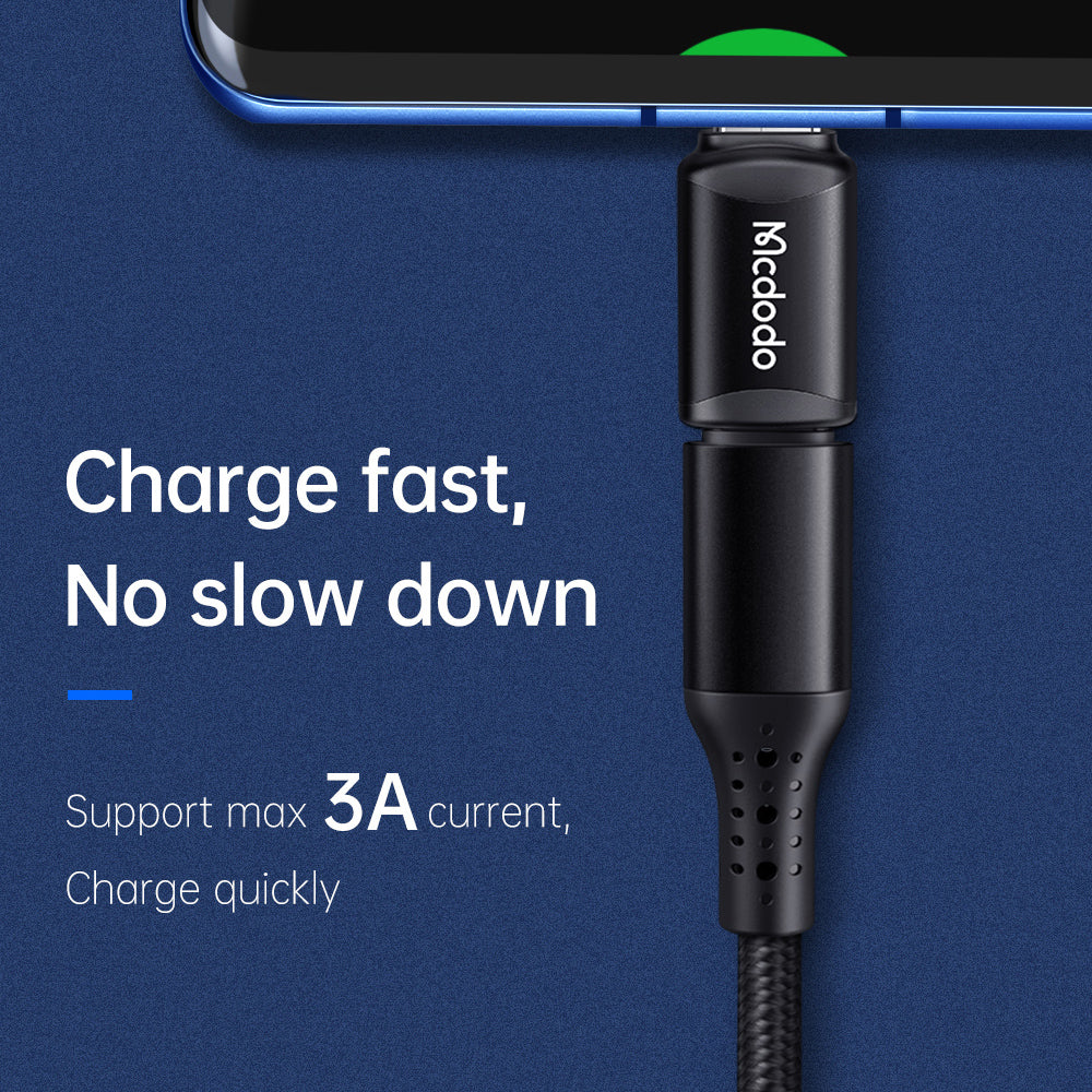 Adapter za podatke i punjenje Lightning - USB-C McDodo OT-7700, Crni
