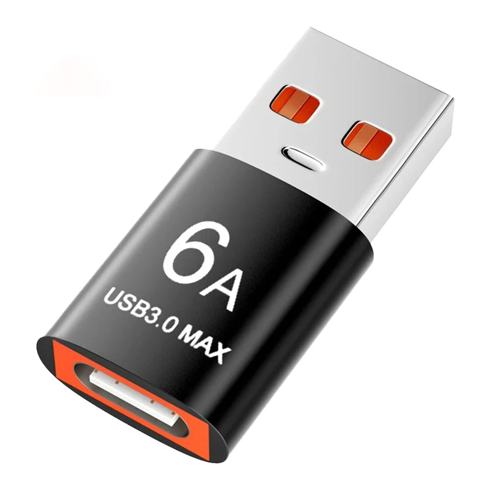 Adaptor Date i Punjenje USB-C - USB-A Techsuit A5 HyperPort, Crno Narandžasti