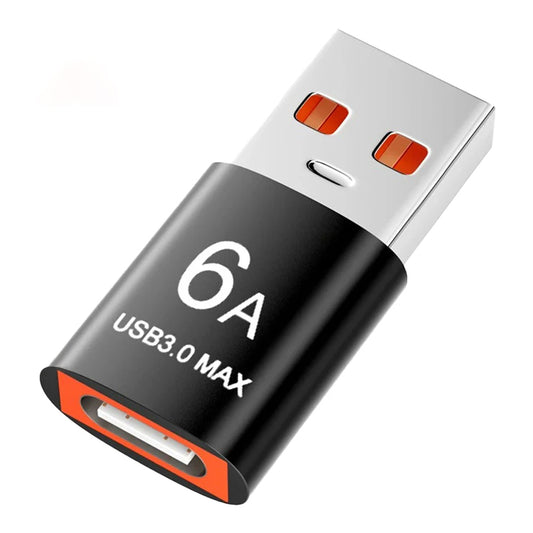 Adaptor Date i Punjenje USB-C - USB-A Techsuit A5 HyperPort, Crno Narandžasti