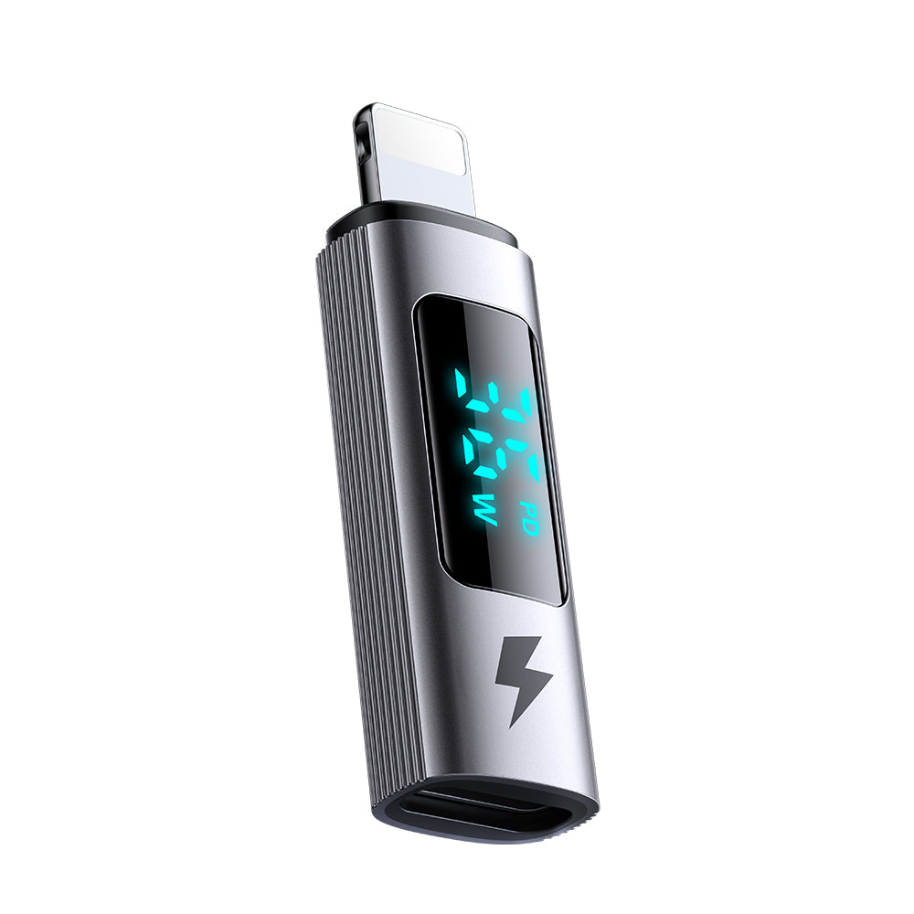 Adapter za podatke i punjenje USB-C - Lightning McDodo OT-6100 Wales Display, Crni