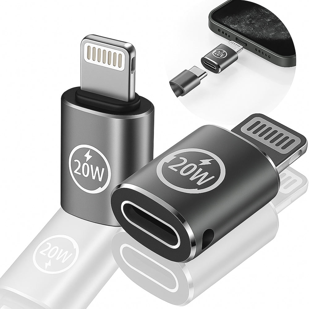 Adaptor Date i Punjenje USB-C - Lightning Techsuit A11 TitanCoreX, Sivi