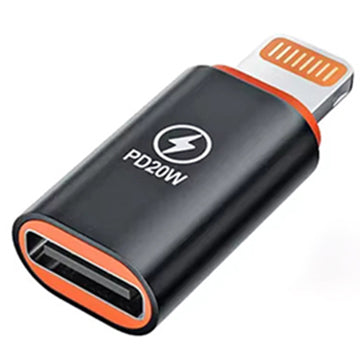 Adapter za podatke i punjenje USB-C - Lightning Techsuit A3 HyperPort, Crno Narandžasti