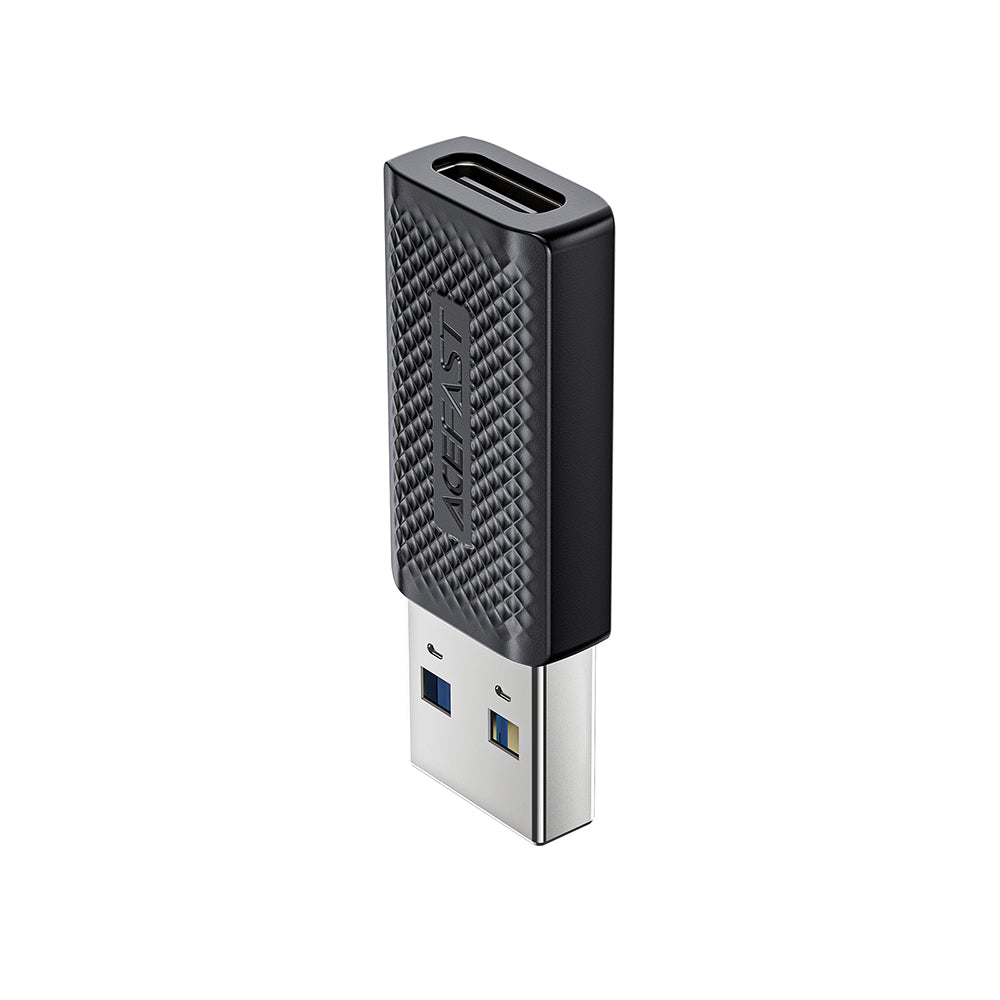 Adapter za podatke i punjenje USB-C - USB-A Acefast J2, Crni