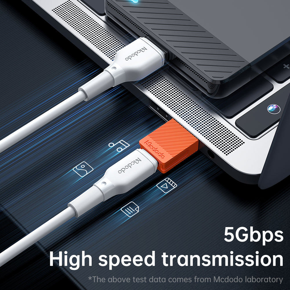 Adapter za podatke i punjenje USB-C - USB-A McDodo OT-6550, Narandžasti