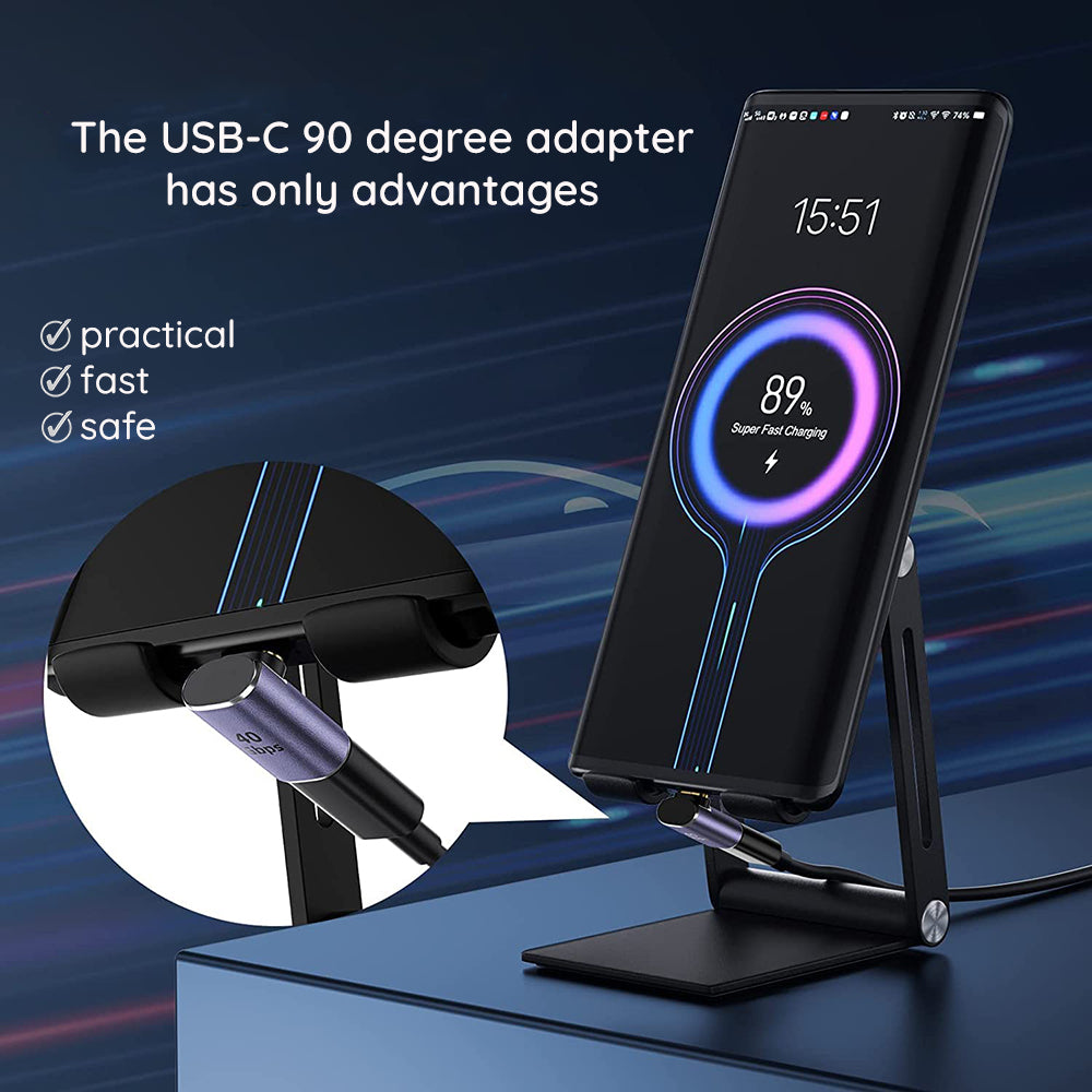 Adapter za prenos podataka i punjenje USB-C - USB-C Techsuit A12 TitanCoreX, Sivi