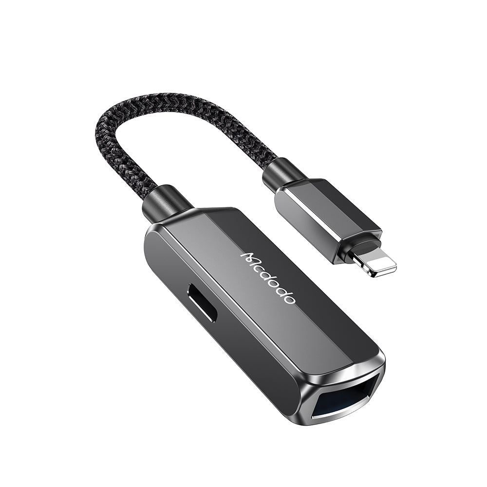 Adaptor OTG Lightning - USB-A McDodo CA-2690, Sivi