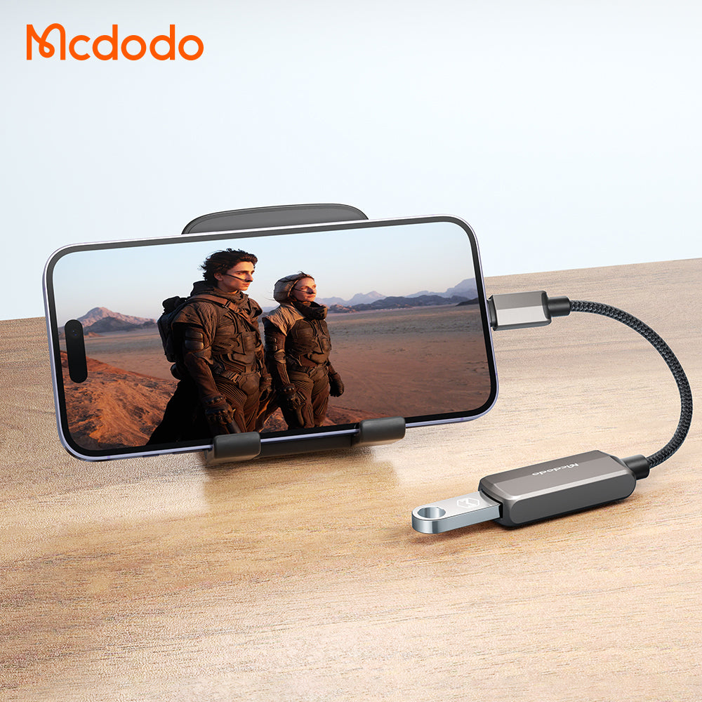 Adaptor OTG Lightning - USB-A McDodo CA-2690, Sivi