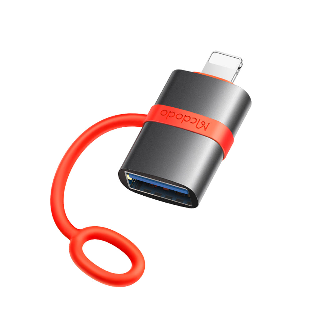 Adaptor OTG Lightning - USB-A McDodo OT-2600, Sivi