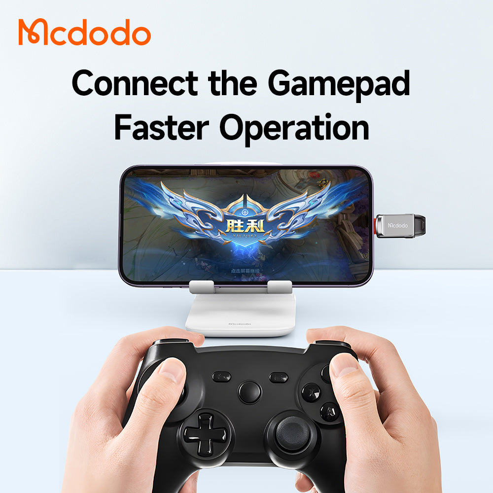 Adaptor OTG Lightning - USB-A McDodo OT-8600, Sivi