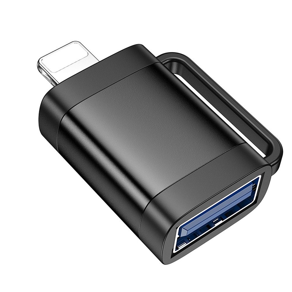 OTG adapter Lightning - USB-A HOCO UA31A, Crni