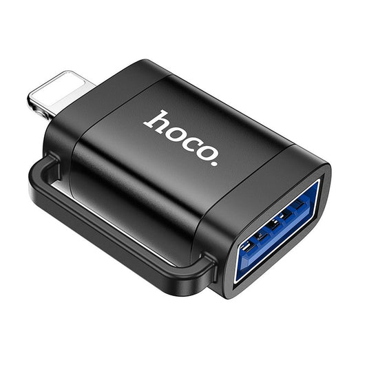 OTG adapter Lightning - USB-A HOCO UA31A, Crni