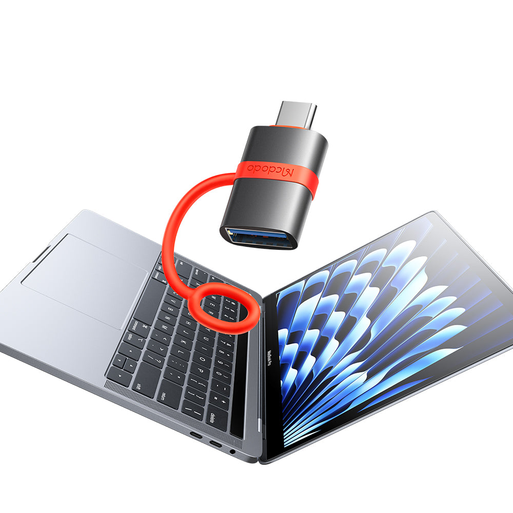 Adaptor OTG USB-C - USB-A McDodo OT-3810, Sivi