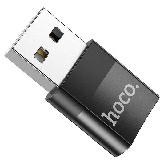 Adapter za prenos podataka i punjenje USB-C - USB-A HOCO UA17, Crni