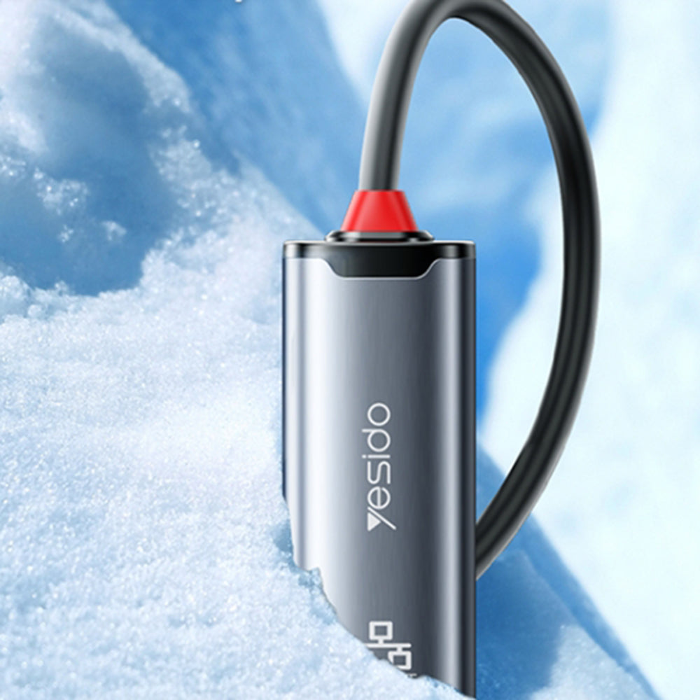 Mrežna kartica Yesido HB26, RJ45, USB / USB-C, Siva