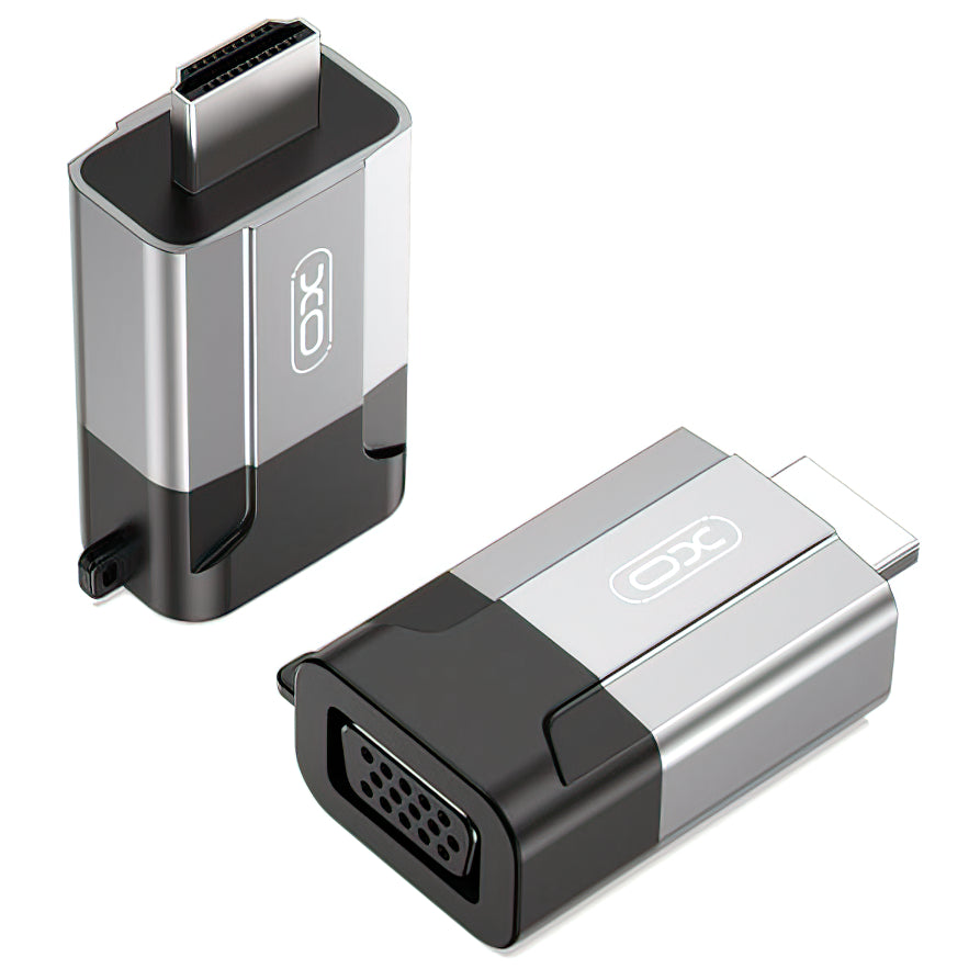 Adapter Video XO Design GB014, HDMI - VGA, Sivi