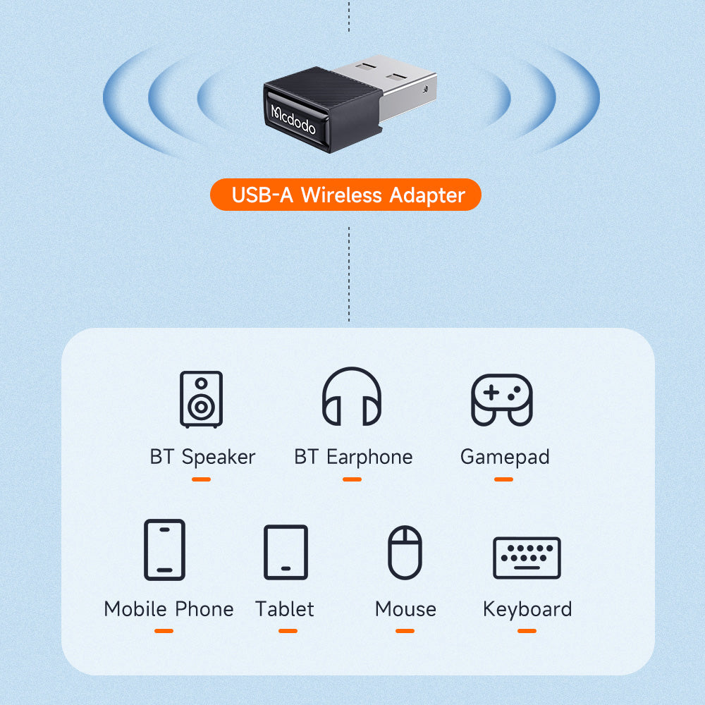 Adaptor Wireless McDodo OT-1580, Crni