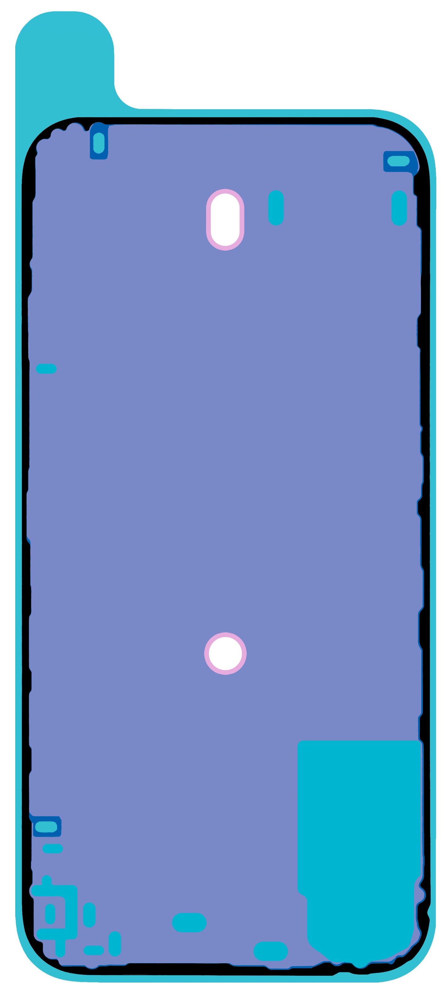 Lepak za poklopac baterije Apple iPhone 16 Plus, Service Pack 923-11070