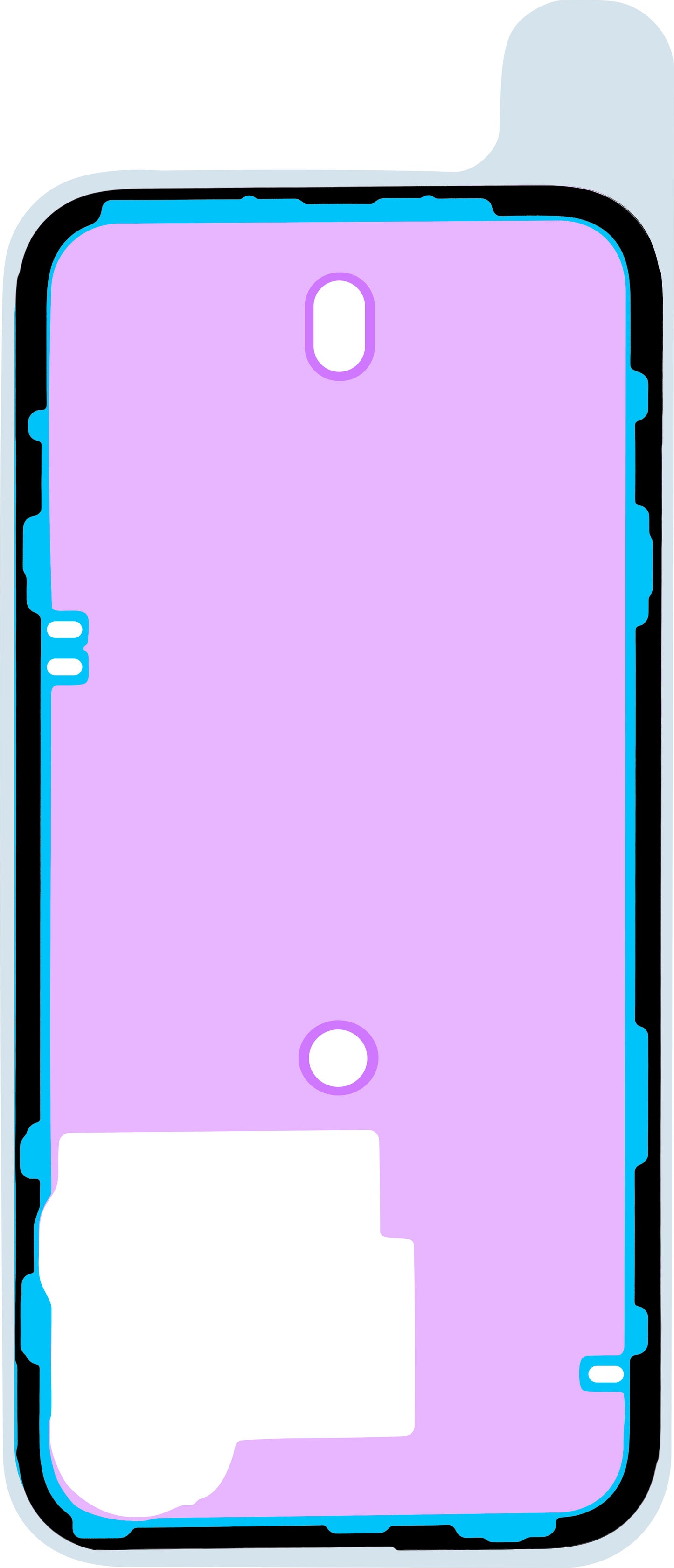 Lepak za poklopac baterije Apple iPhone 15 Pro, Service Pack 923-09189