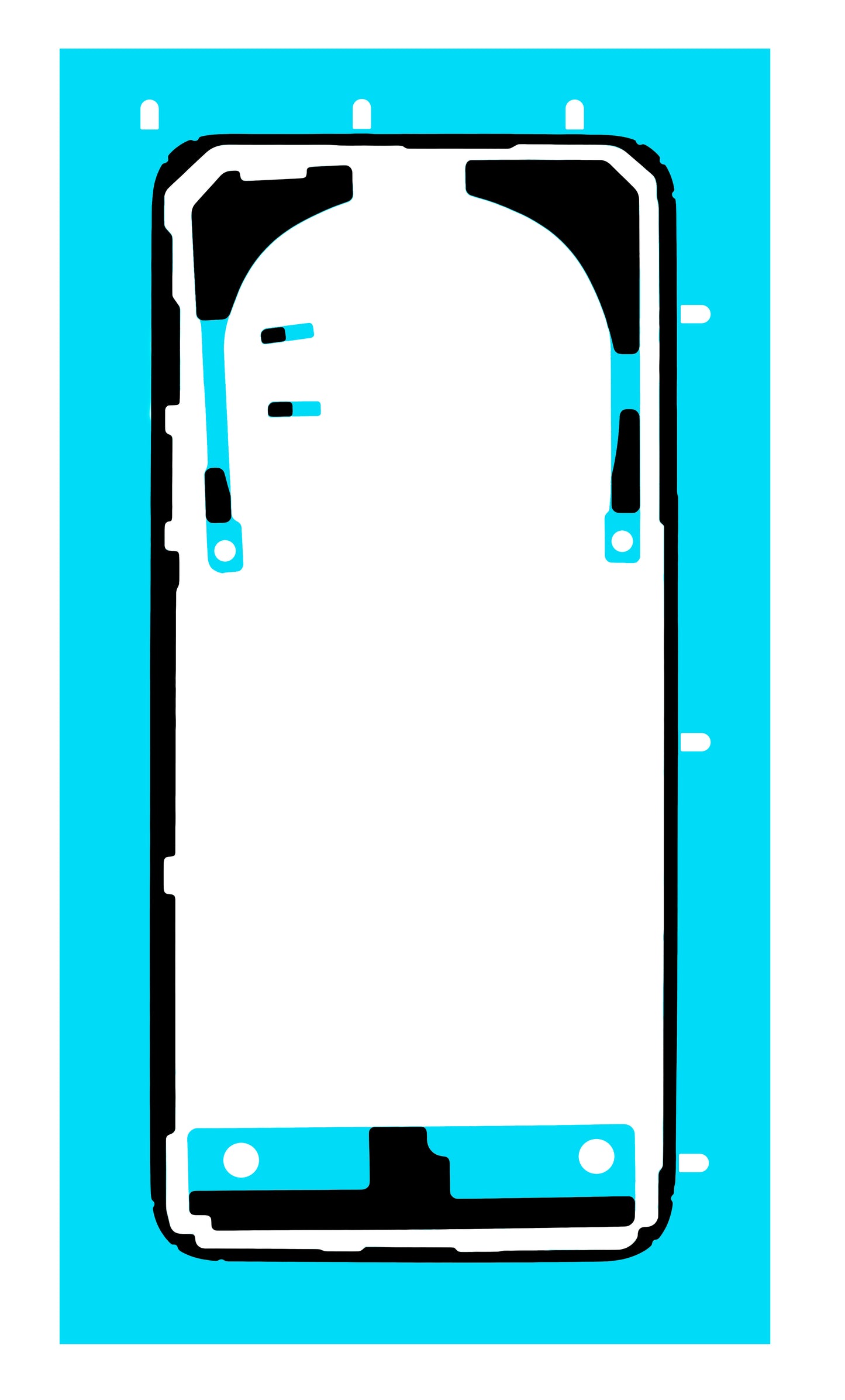 Lepak za poklopac baterije Honor Magic7 Pro, Service Pack 5163AELQ