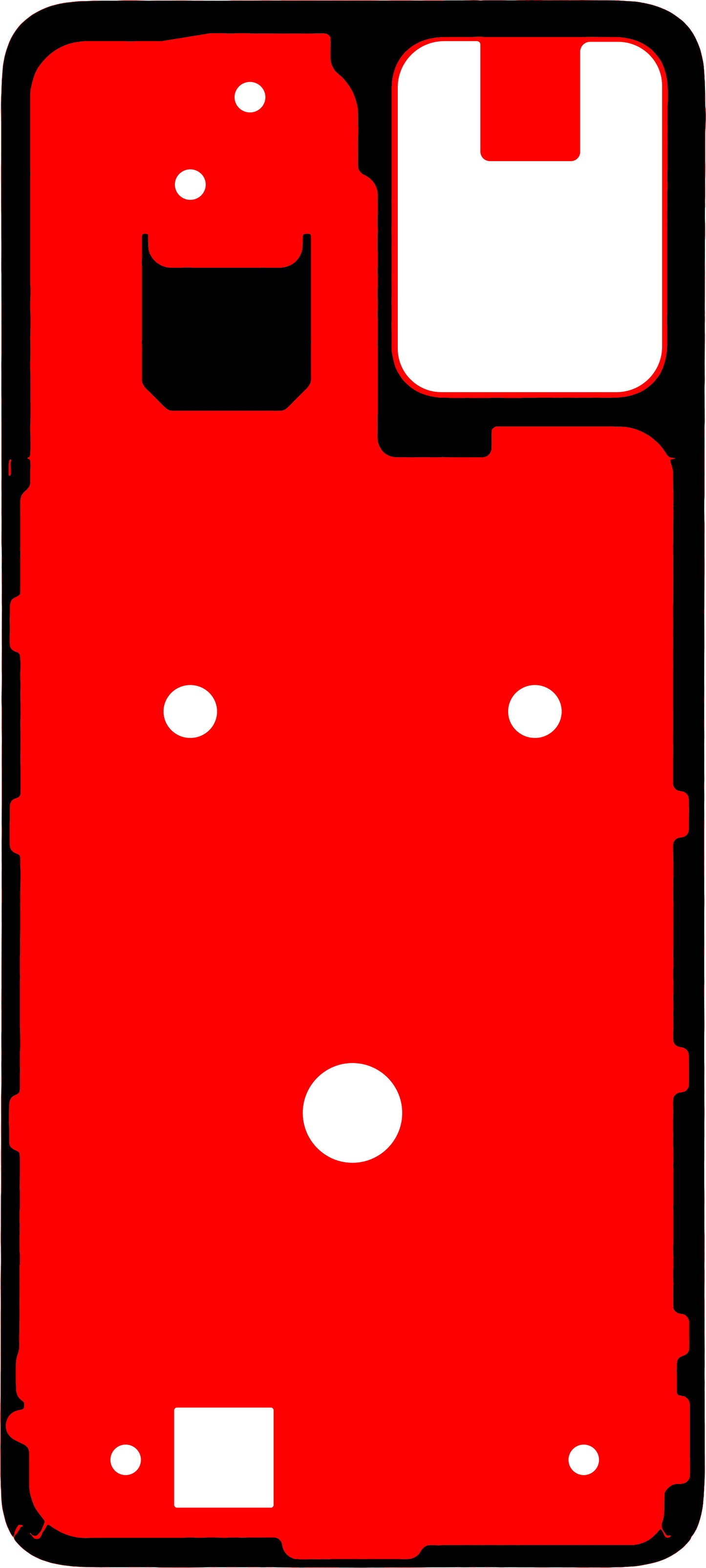 Lepak za poklopac baterije Motorola Moto G13, Service Pack 5D78C22490