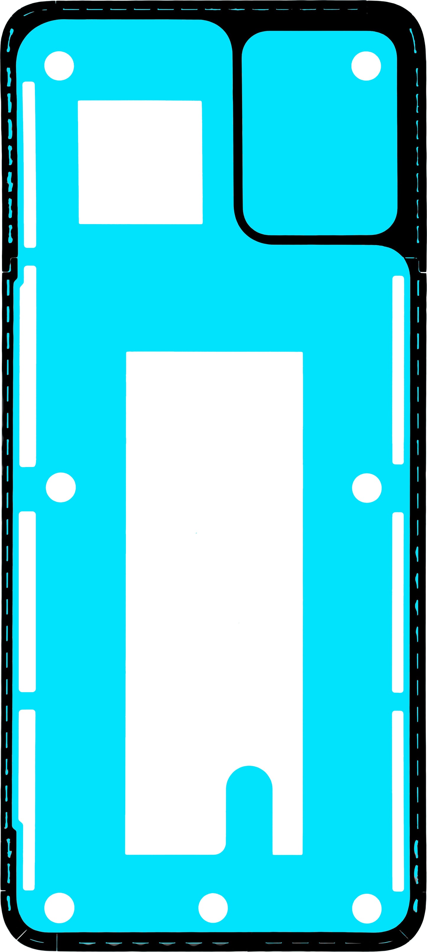 Lepak za poklopac baterije Motorola Moto E13, Service Pack 5D78C23203