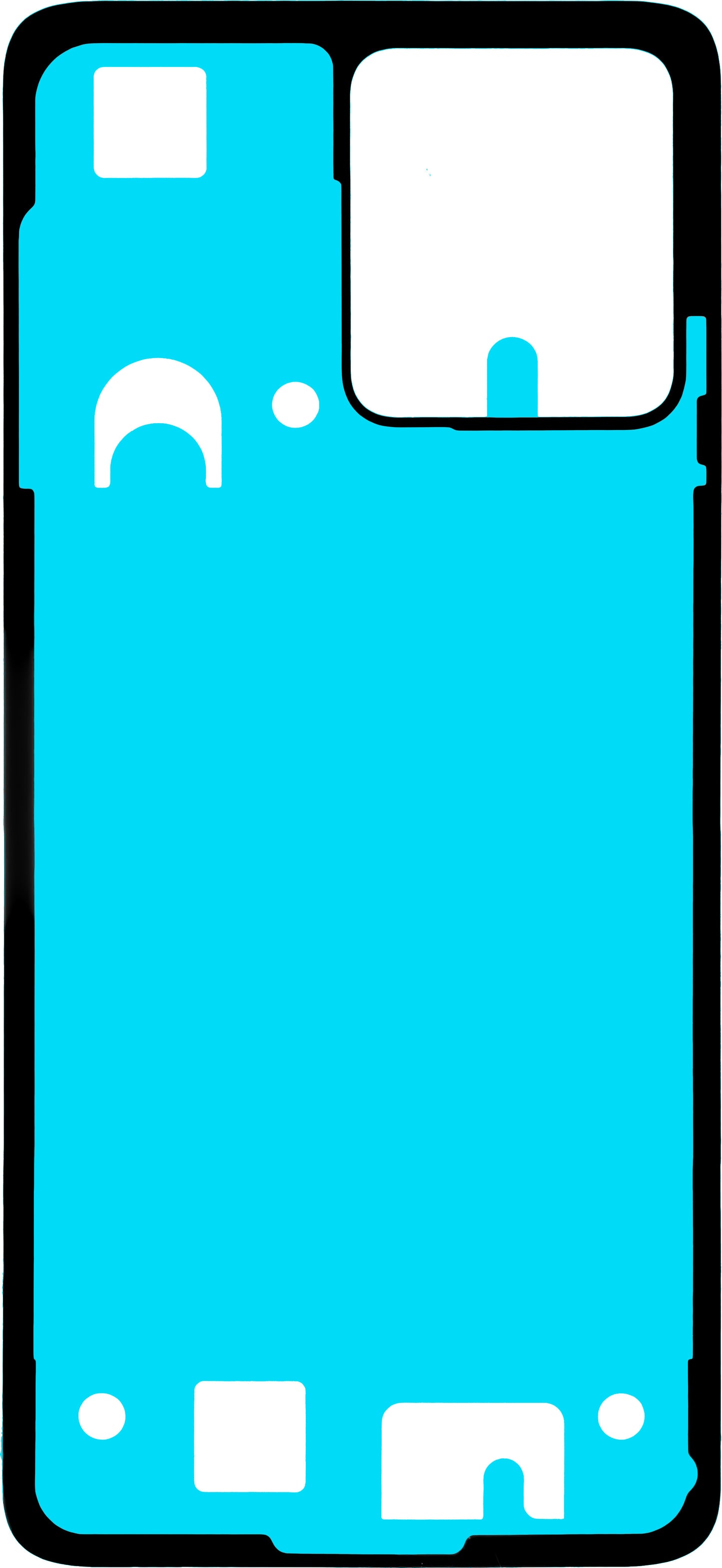 Lepak za poklopac baterije Motorola Moto G84, Service Pack 5D78C24244