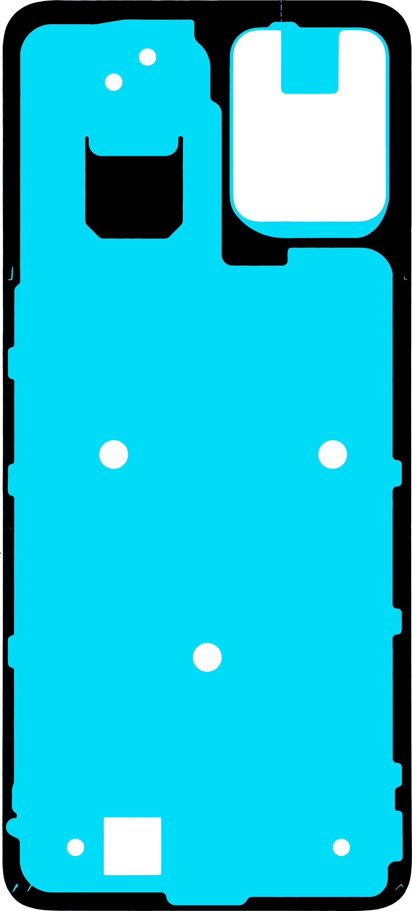 Lepak za poklopac baterije Motorola Moto G23, Service Pack 5D78C22491