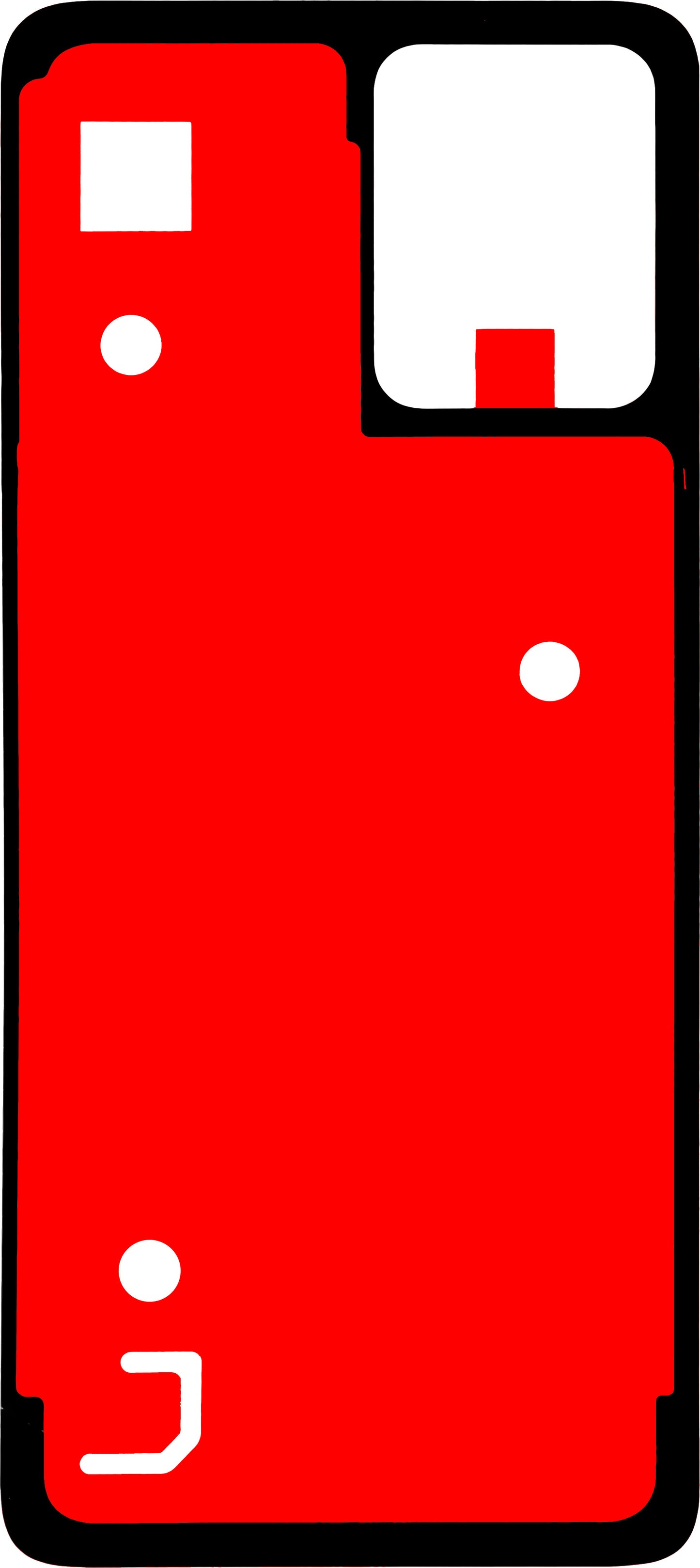 Lepak za poklopac baterije Motorola Moto G64 / G54 Power Edition / G54, 3D, Service Pack 5D78C23266