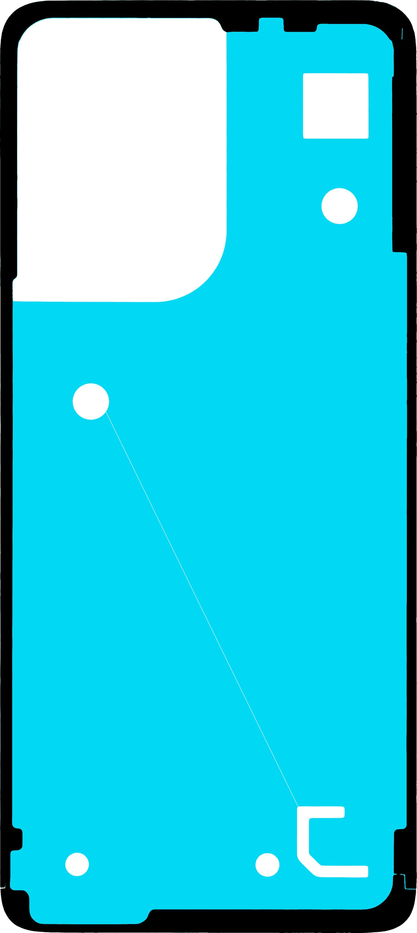 Lepak za poklopac baterije Motorola Moto G55, Materijal PMMA, Service Pack 5D78C28715