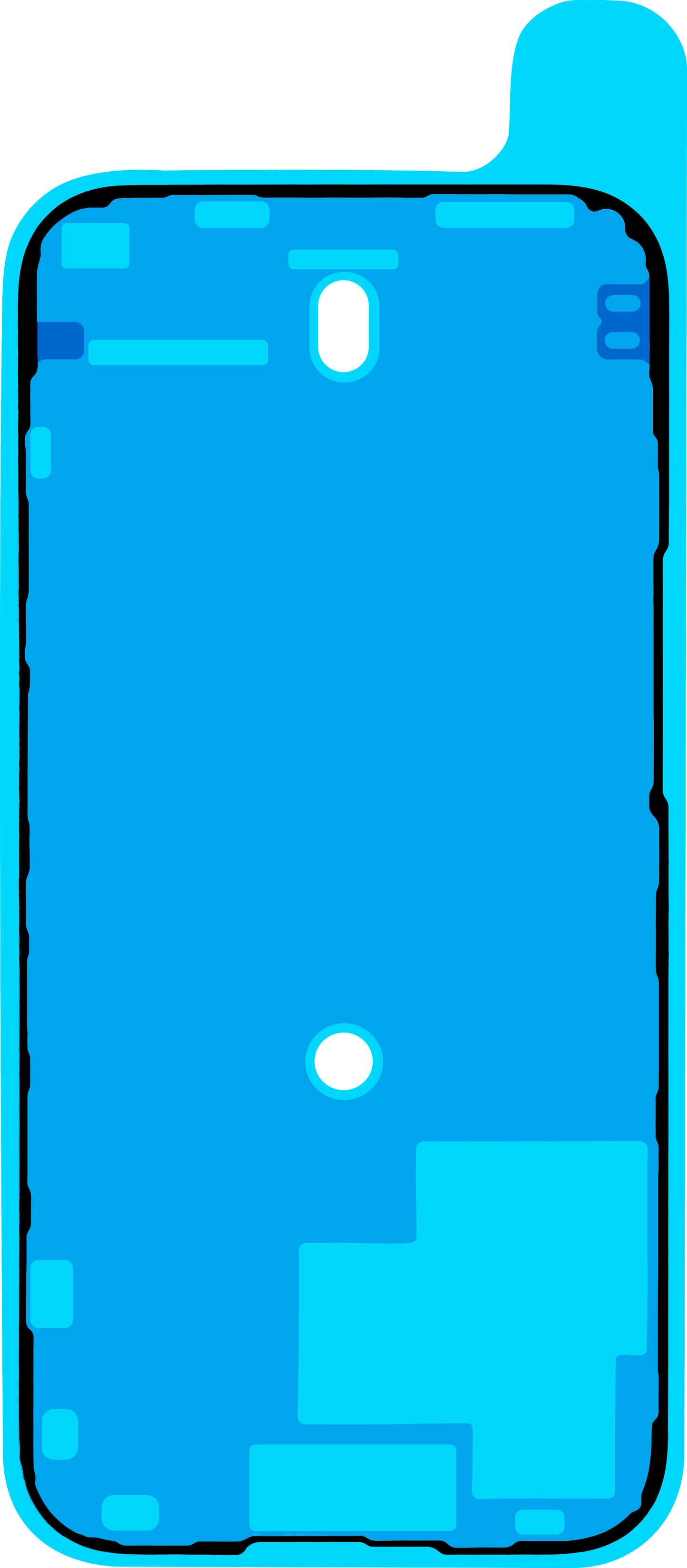 Lepak za ekran Apple iPhone 15 Pro, Service Pack 923-09188