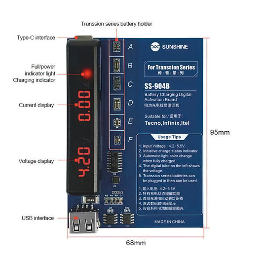 Napajanje Sunshine SS-904B za TECNO / Infinix / Itel serije, 2u1