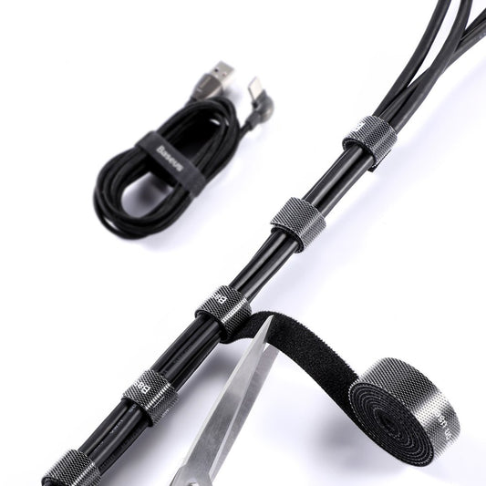 Organizator Kablova Baseus Circle, Velcro, 3m, Crni ACMGT-F01