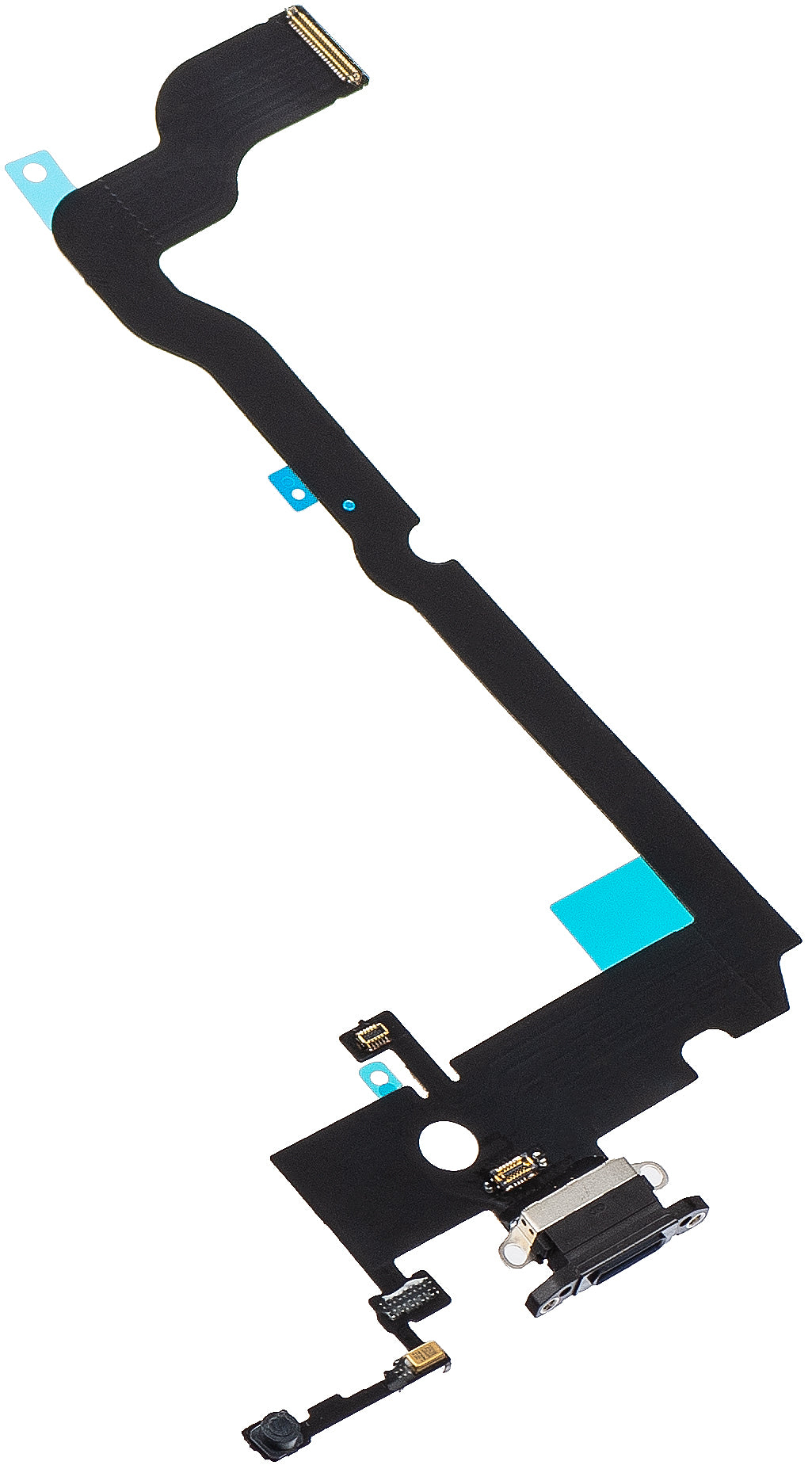 Traka sa konektorom za punjenje - Mikrofon za Apple iPhone XS Max, Crna