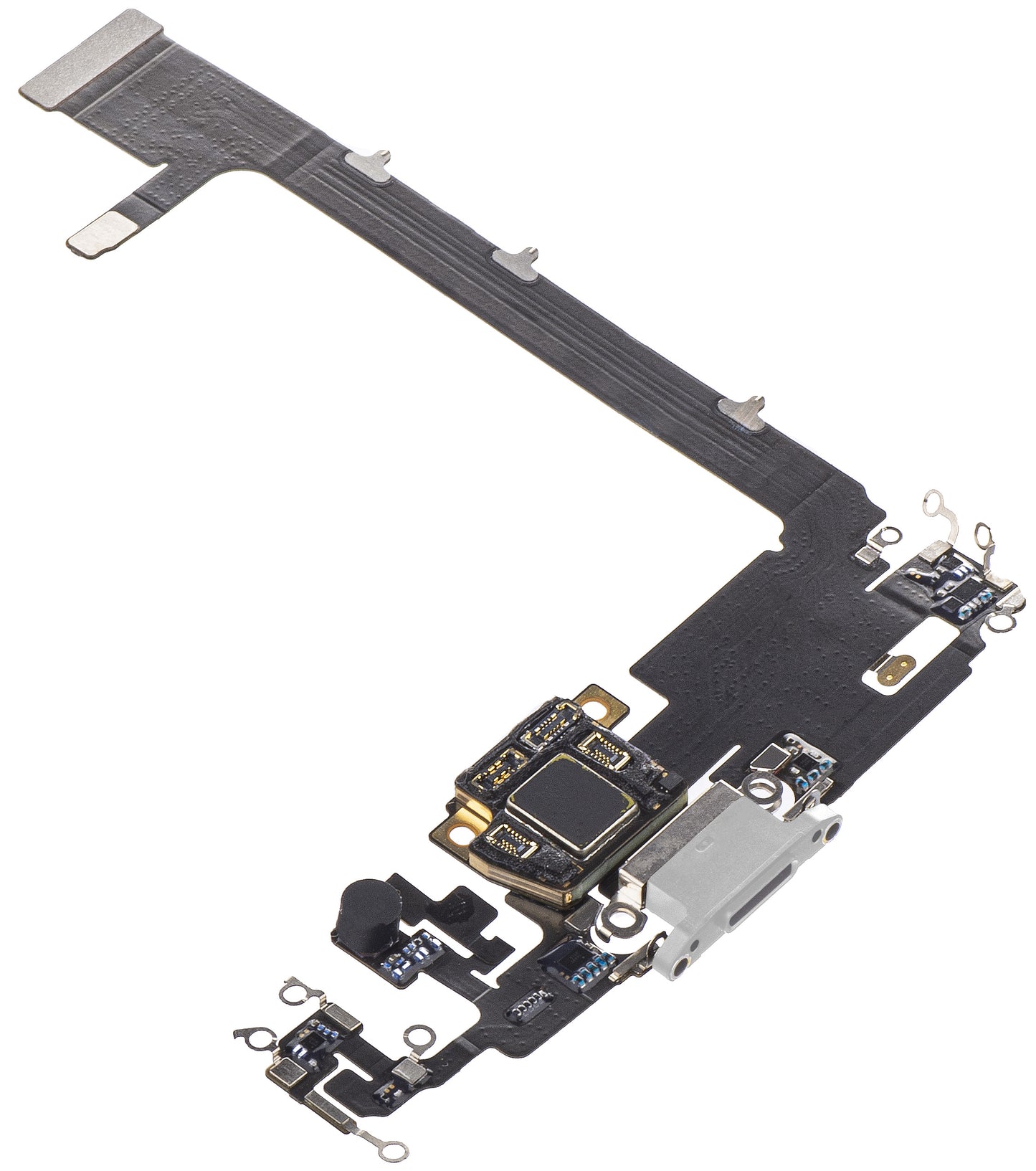Traka sa konektorom za punjenje / podatke - Mikrofon Apple iPhone 11 Pro Max, Srebrna