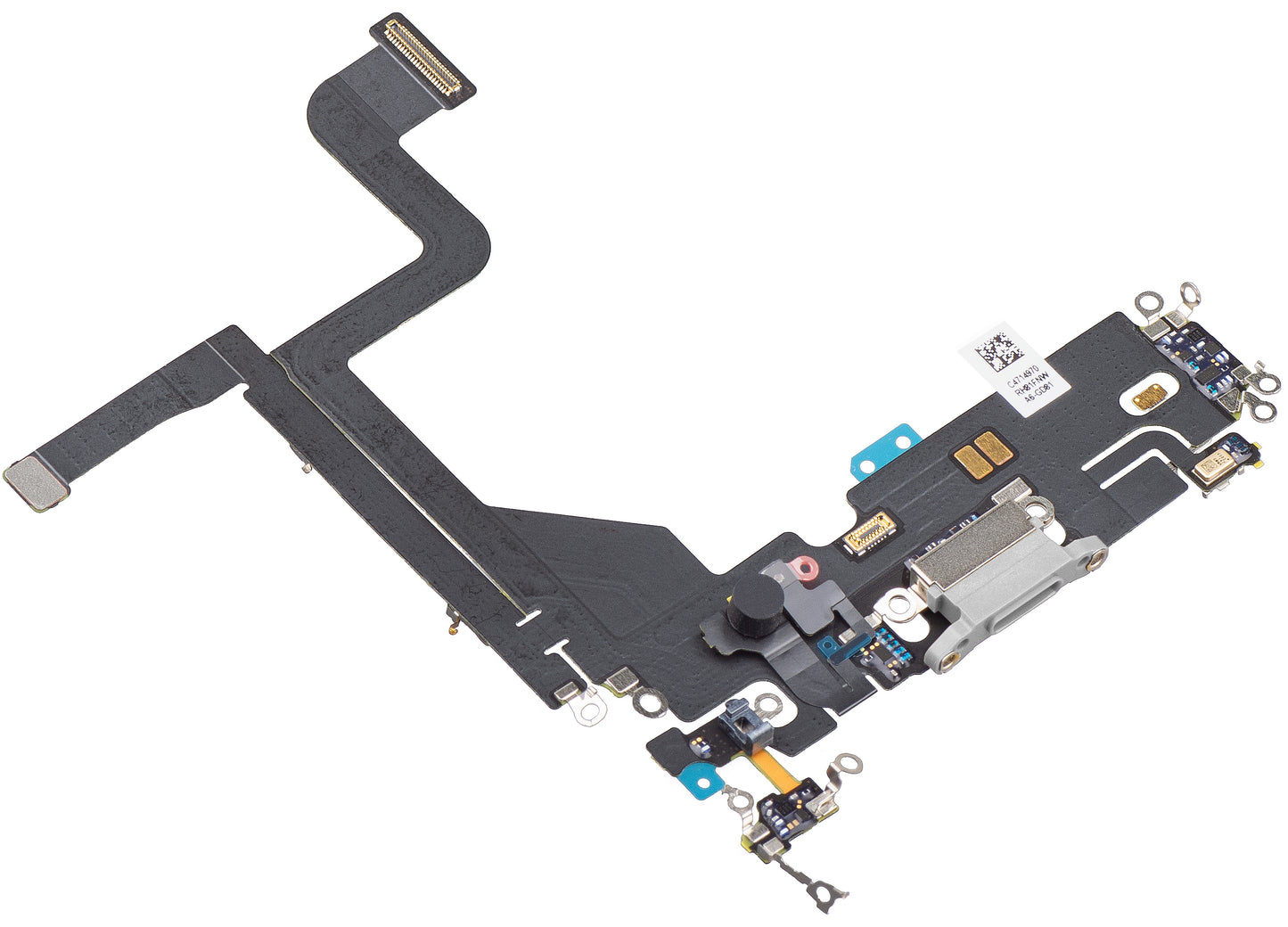 Traka sa Konektorom za Punjenje - Mikrofon Apple iPhone 13 Pro, Srebrna