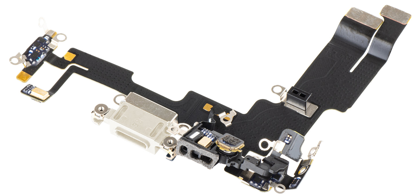 Traka sa Konektorom za Punjenje - Mikrofon Apple iPhone 14, Srebrna