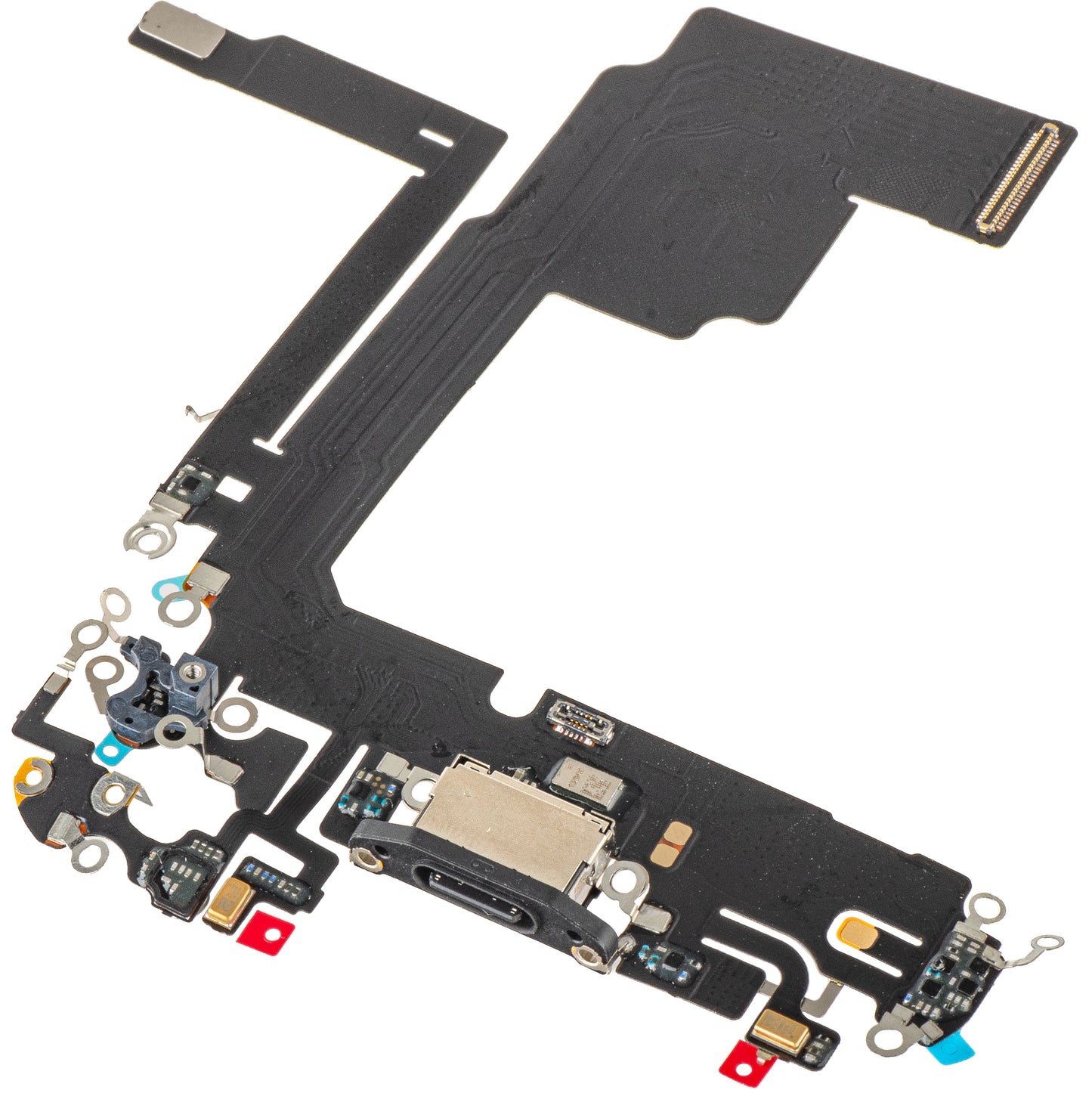 Traka sa Konektorom za Punjenje - Mikrofon Apple iPhone 15 Pro, Crna