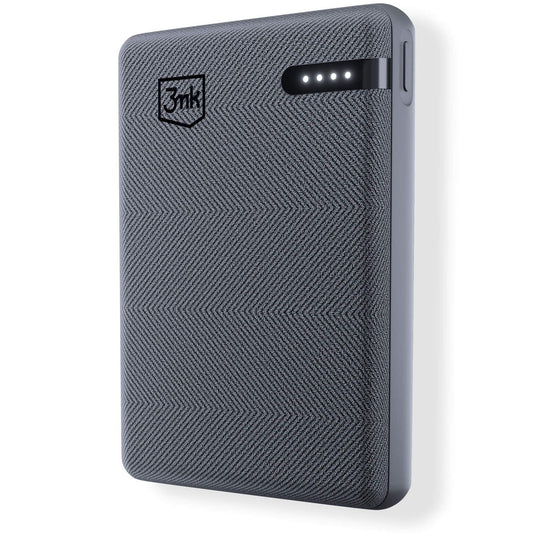 Eksterni punjač 3MK Pocket, 5000mAh, 12W, 1 x USB-C, Siva