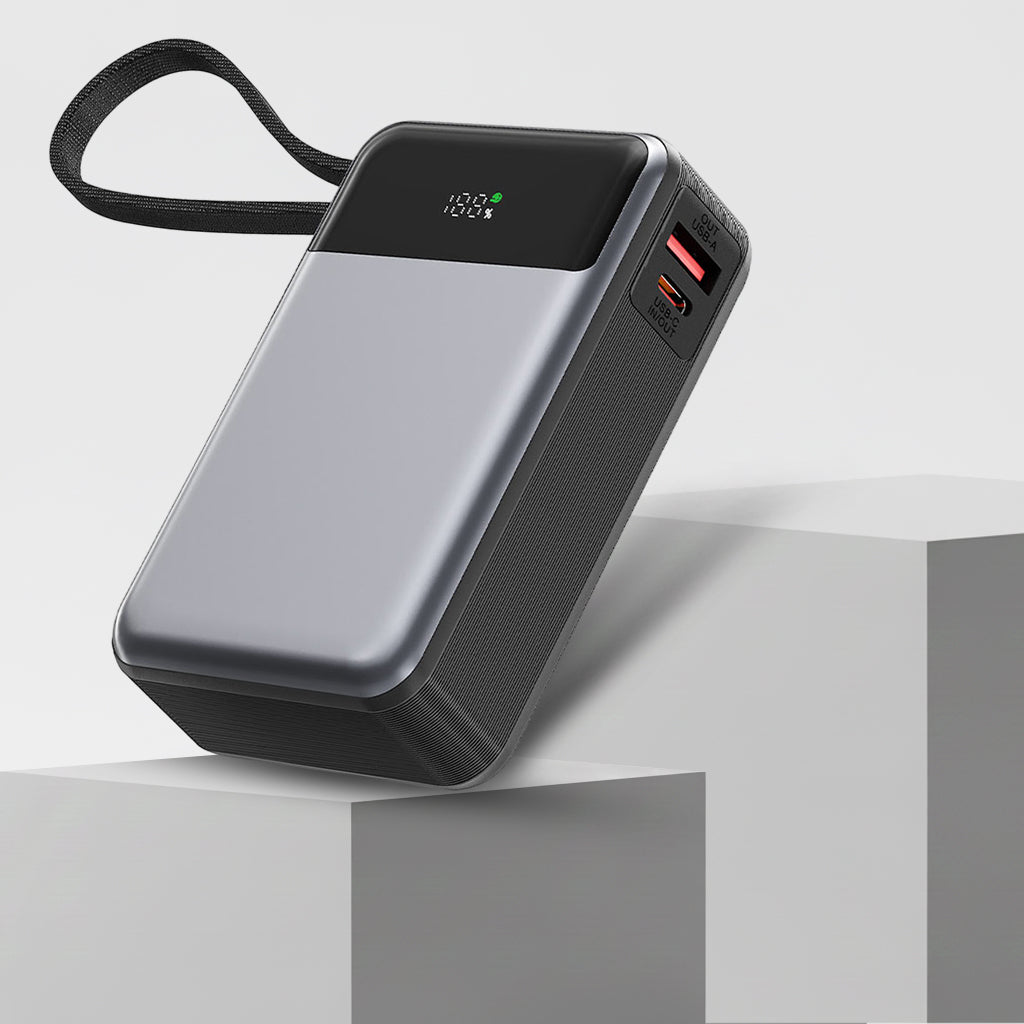 Spoljna baterija Acefast M21, 20000mAh, 65W, QC + PD, 1 x USB-A - 2 x USB-C, Crna