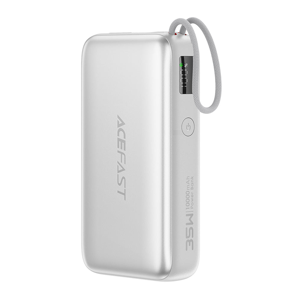 Spoljna baterija Acefast M32, 10000mAh, 35W, PD, 2 x USB-C, Srebrna