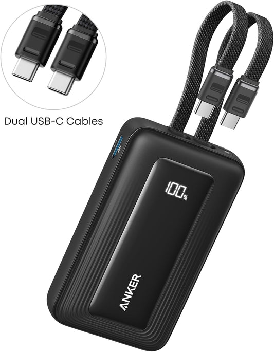 Spoljna baterija Anker Zolo, 10000mAh, 35W, QC + PD, 1 x USB-A - 2 x USB-C, Crna A1680H12