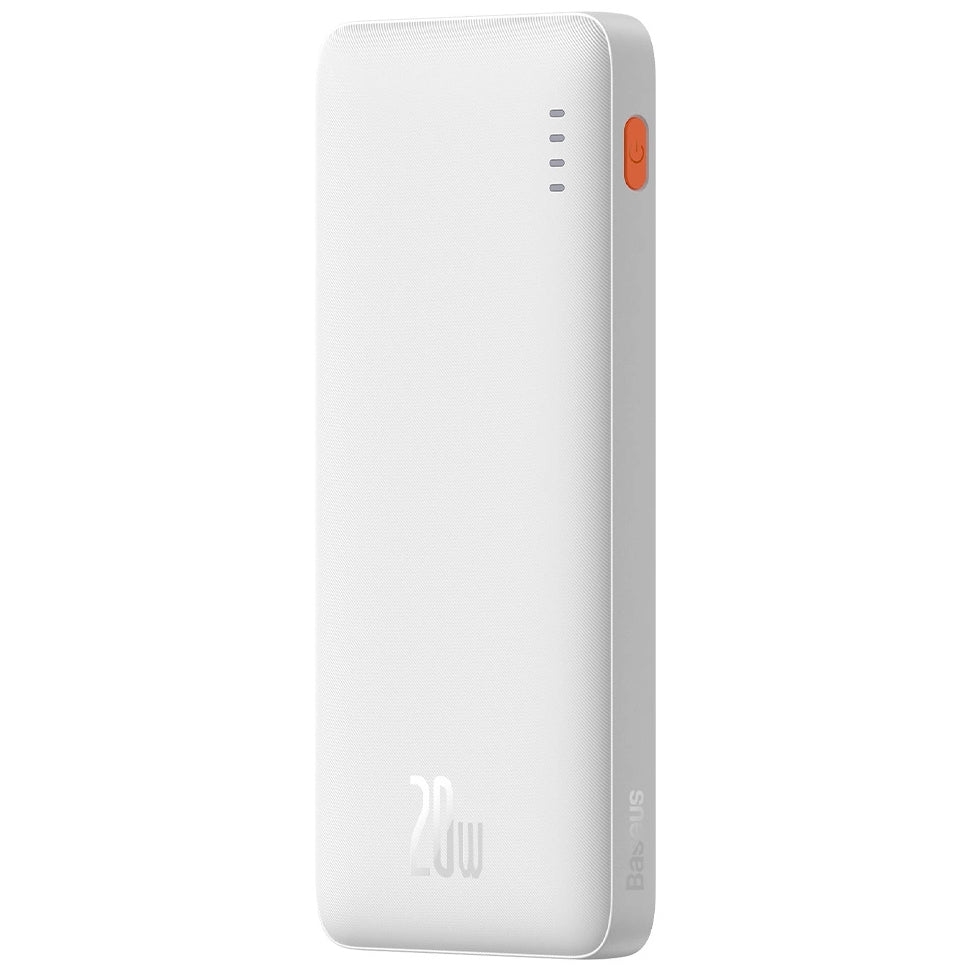 Eksterna baterija Baseus Airpow, 10000mAh, 20W, QC + PD, 1 x USB-A - 1 x USB-C, Bela