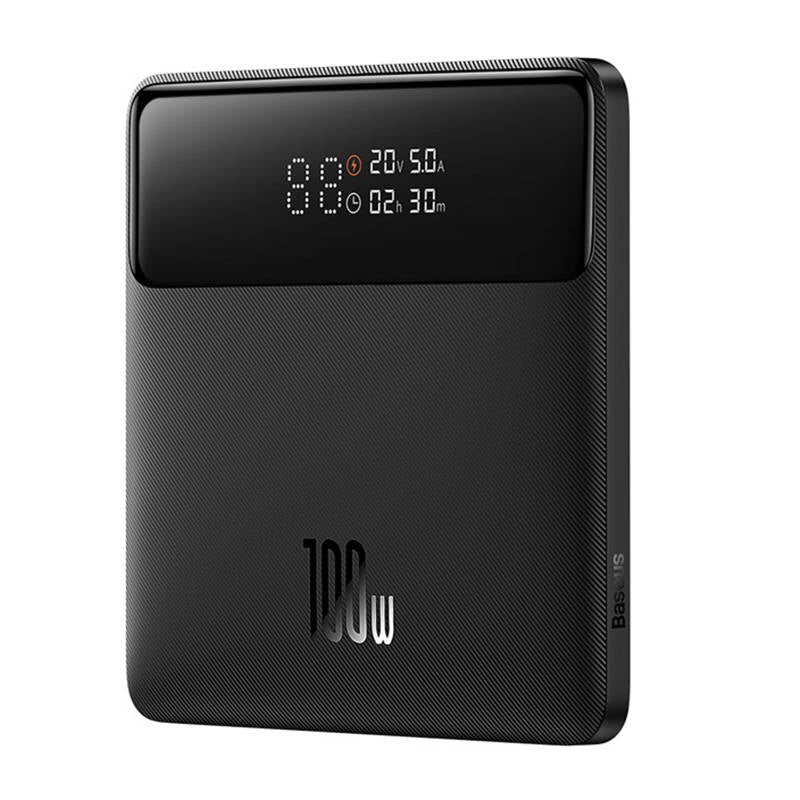 Eksterna baterija Baseus Blade HD, 20000mAh, 100W, QC + PD, 2 x USB-A - 2 x USB-C, Crna PPBL000301