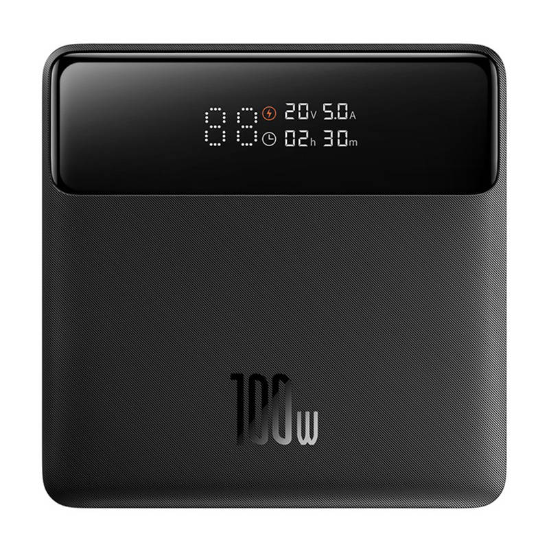 Eksterna baterija Baseus Blade HD, 20000mAh, 100W, QC + PD, 2 x USB-A - 2 x USB-C, Crna PPBL000301