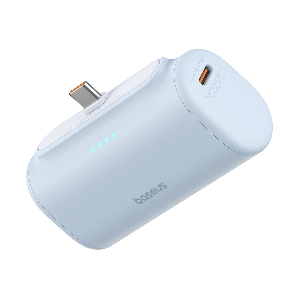 Spoljna baterija Baseus Compact, 5000mAh, 20W, PD, 2 x USB-C, Plava P10068306313-00